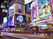 Las obras de teatro en Broadway, Nueva York