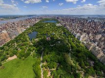Central Park aus einer Höhe, New York, USA
