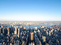 Manhattan depuis le pont d'observation de l'Empire State Building, New York City, USA