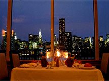 Cena romántica en Nueva York